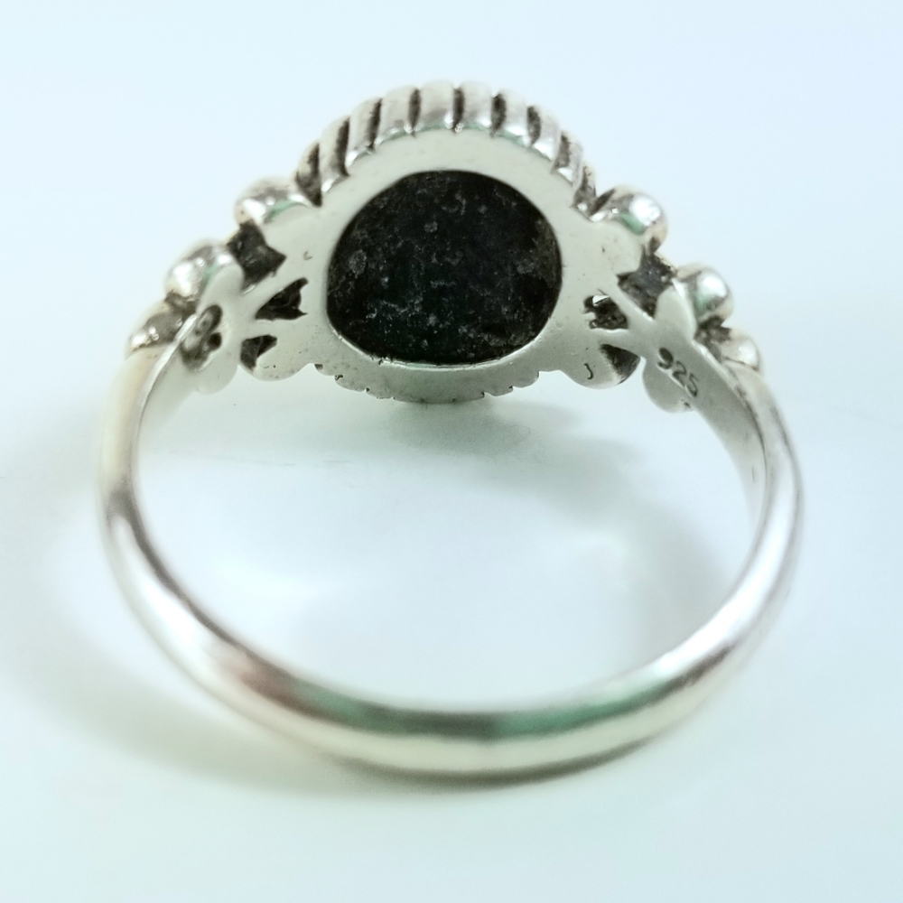 Sz 6.5 Brighton Sterling Silver Cabochon Cable Ring Retired - Picture 4 of 12